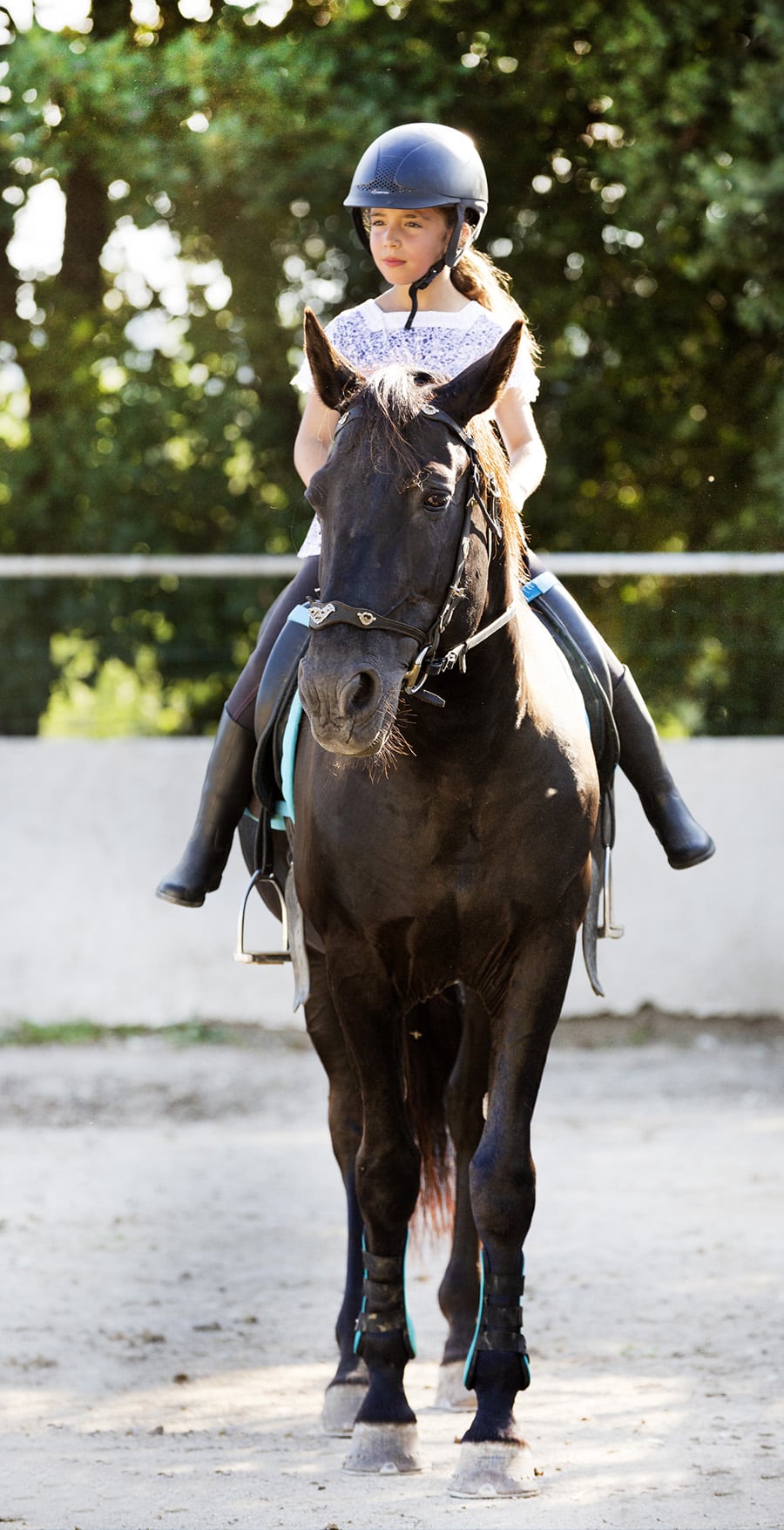 girl riding horseback